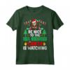 Be Nice to the Visual Merchandiser Santa Christmas Maglietta - Fun Xmas Theme Design - Perfect Gift Idea for Partner, Dad, Mom, Wife, or Husband