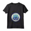 Donna Sigillo degli Stati Federati di Micronesia Maglietta con Collo a V - T-shirt Unica con Orgoglio Micronesia
