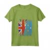 Donna Bandiere Micronesia Regno Unito | Radici della Micronesia Britannica Maglietta con Collo a V - Abbigliamento Vintage per Tutta la Famiglia
