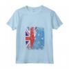 Donna Bandiere Micronesia Regno Unito | Radici della Micronesia Britannica Maglietta con Collo a V - Abbigliamento Vintage per Tutta la Famiglia