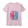 Donna Bandiere Micronesia Regno Unito | Radici della Micronesia Britannica Maglietta con Collo a V - Abbigliamento Vintage per Tutta la Famiglia