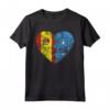Cuore Bandiera della Micronesia Spagna | Spagna Micronesia Flag Roots Maglietta - Perfetto Regalo per Mostrare Orgoglio Spagnolo e Micronesiano