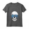 Donna Bandiera della Micronesia Paese Sugar Skull Micronesiano Radici Bambini Maglietta con Collo a V - Ideale Regalo per Mostrare l'Orgoglio Micronesiano