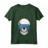 Donna Bandiera della Micronesia Paese Sugar Skull Micronesiano Radici Bambini Maglietta con Collo a V - Ideale Regalo per Mostrare l'Orgoglio Micronesiano