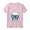 Donna Bandiera della Micronesia Paese Sugar Skull Micronesiano Radici Bambini Maglietta con Collo a V - Ideale Regalo per Mostrare l'Orgoglio Micronesiano