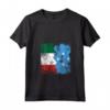 Donna Radici Micronesiane Mezza Bandiera Italiana | Italy Micronesia Kids Maglietta con Collo a V - Regalo Patriottico per Uomini, Donne e Bambini