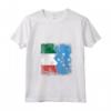 Donna Radici Micronesiane Mezza Bandiera Italiana | Italy Micronesia Kids Maglietta con Collo a V - Regalo Patriottico per Uomini, Donne e Bambini
