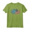 Micronesia Bandiera Americana Cuore Donne | Micronesia Roots USA Maglietta - Abbigliamento con Bandiera Micronesia per Donne Orgogliose