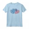 Micronesia Bandiera Americana Cuore Donne | Micronesia Roots USA Maglietta - Abbigliamento con Bandiera Micronesia per Donne Orgogliose