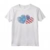 Micronesia Bandiera Americana Cuore Donne | Micronesia Roots USA Maglietta - Abbigliamento con Bandiera Micronesia per Donne Orgogliose