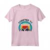 Donna Dipendente da Micronesia Maglietta con Collo a V - Addicted to Micronesia - Design Blu Montagna per Amanti dei Cani
