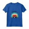 Donna Dipendente da Micronesia Maglietta con Collo a V - Addicted to Micronesia - Design Blu Montagna per Amanti dei Cani