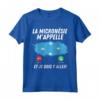 Bandiera Micronesia Appelle et Je Dois Partir Micronesia Maglietta - T-shirt Calcio Drapeau de Micronesia - Ideale Come Regalo Viaggio