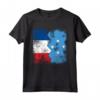 Radici Micronesiane | Mezza Bandiera Francese | Francia Micronesia Maglietta - Design Vintage per Uomini, Donne e Bambini