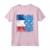 Radici Micronesiane | Mezza Bandiera Francese | Francia Micronesia Maglietta - Design Vintage per Uomini, Donne e Bambini