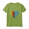 Donna Cuore Bandiera della Micronesia | Germania Micronesia Flag Kids Maglietta con Collo a V - Abbigliamento Radici per Uomini, Donne e Bambini