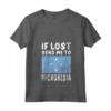 Donna Micronesia Flag Souvenir - T-shirt con Collo a V e Slogan 'Se perso mandami in Micronesia' - Ideale per gli Amanti della Micronesia