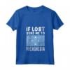 Donna Micronesia Flag Souvenir - T-shirt con Collo a V e Slogan 'Se perso mandami in Micronesia' - Ideale per gli Amanti della Micronesia