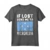 Micronesia Flag Souvenir T-shirt - Se Perso Mandami in Micronesia - Ideale per gli Amanti della Micronesia o come Regalo Souvenir