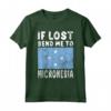 Micronesia Flag Souvenir T-shirt - Se Perso Mandami in Micronesia - Ideale per gli Amanti della Micronesia o come Regalo Souvenir