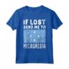 Micronesia Flag Souvenir T-shirt - Se Perso Mandami in Micronesia - Ideale per gli Amanti della Micronesia o come Regalo Souvenir