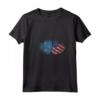 Donna Micronesia Bandiera Americana Cuore Donne | Micronesia Roots USA Maglietta con Collo a V - Orgoglio Micronesia e Patriotismo Americano