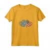 Donna Micronesia Bandiera Americana Cuore Donne | Micronesia Roots USA Maglietta con Collo a V - Orgoglio Micronesia e Patriotismo Americano