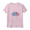 Donna Micronesia Bandiera Americana Cuore Donne | Micronesia Roots USA Maglietta con Collo a V - Orgoglio Micronesia e Patriotismo Americano