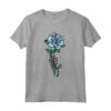 Micronesia Rose Skeleton Pride Bandiera Micronesiana Roots Regali Maglietta - Ideale per Mostrare il Tuo Orgoglio Micronesia e Come Regalo Unico per Chi Ama la Cultura Locale