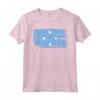 Maglietta con Bandiera della Micronesia - Stile Pennello Grezzo - Ideale Come Regalo per Compleanno o Natale