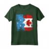 Radici Micronesiane | Mezza Bandiera Canadese - Maglietta Patriotica per Uomo, Donna e Bambino - Design Vintage