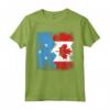 Radici Micronesiane | Mezza Bandiera Canadese - Maglietta Patriotica per Uomo, Donna e Bambino - Design Vintage