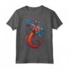 T-shirt con Grafica Floreale Millepiedi per Uomo e Donna - Maglietta Divertente Vintage - Ideale come Regalo per Tutte le Età