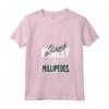 Donna Millepiedi Abitante del Suolo Esoscheletro Artropodi - T-shirt con Collo a V per Appassionati di Insetti