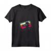 Donna Oldschool Cassetta con Millepiedi - Nastro Classico Vintage Maglietta con Collo a V - Ideale come Regalo Unico per Amanti della Musica Vintage