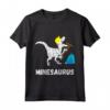 Minesaurus - Maglietta T-Rex per Minatori di Carbone e Oro - Ideale per Geologi e Appassionati di Dinosauri Preistorici