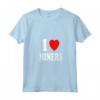 Donna I Heart Love - Maglietta Minatori di Carbone e Cripto con Collo a V - Ideale per Appassionati di Miniere e Criptovalute