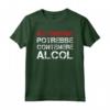 Magliette Divertenti - Shirt Frasi Attenzione Contiene Alcol - TShirts per Amanti dell'Alcol e Feste - Idea Regalo HapTiger