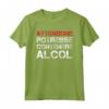 Magliette Divertenti - Shirt Frasi Attenzione Contiene Alcol - TShirts per Amanti dell'Alcol e Feste - Idea Regalo HapTiger