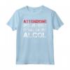 Magliette Divertenti - Shirt Frasi Attenzione Contiene Alcol - TShirts per Amanti dell'Alcol e Feste - Idea Regalo HapTiger