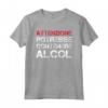Magliette Divertenti - Shirt Frasi Attenzione Contiene Alcol - TShirts per Amanti dell'Alcol e Feste - Idea Regalo HapTiger