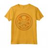 HapTiger Hydra Skull Octopus Logo Orange Cut-Out Maglietta - Officially Licensed Apparel for Trendy Individuals