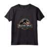 Jurassic Park Colorful Classic Logo Maglietta con Collo a V - Abbigliamento Ufficiale - Ideale per Fan dei Dinosauri