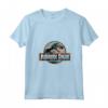 Jurassic Park Colorful Classic Logo Maglietta con Collo a V - Abbigliamento Ufficiale - Ideale per Fan dei Dinosauri