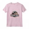 Jurassic Park Colorful Classic Logo Maglietta con Collo a V - Abbigliamento Ufficiale - Ideale per Fan dei Dinosauri