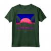 HapTiger 1985 Neon Delorean Sunset - Official Back to the Future Apparel - Retro 80s T-shirt