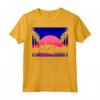 HapTiger 1985 Neon Delorean Sunset - Official Back to the Future Apparel - Retro 80s T-shirt