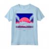 HapTiger 1985 Neon Delorean Sunset - Official Back to the Future Apparel - Retro 80s T-shirt