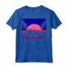 HapTiger 1985 Neon Delorean Sunset - Official Back to the Future Apparel - Retro 80s T-shirt