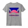 HapTiger 1985 Neon Delorean Sunset - Official Back to the Future Apparel - Retro 80s T-shirt